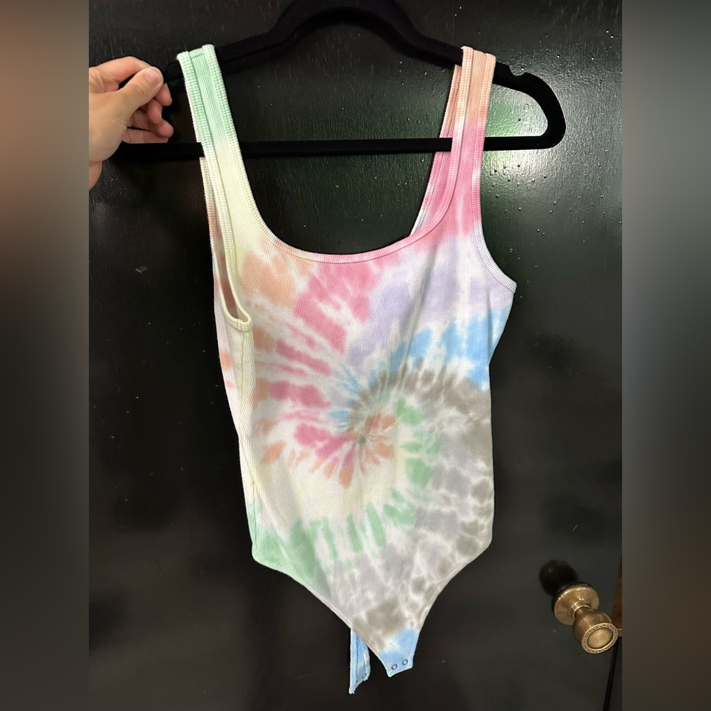 Abercrombie & Fitch bodysuit tie dye
